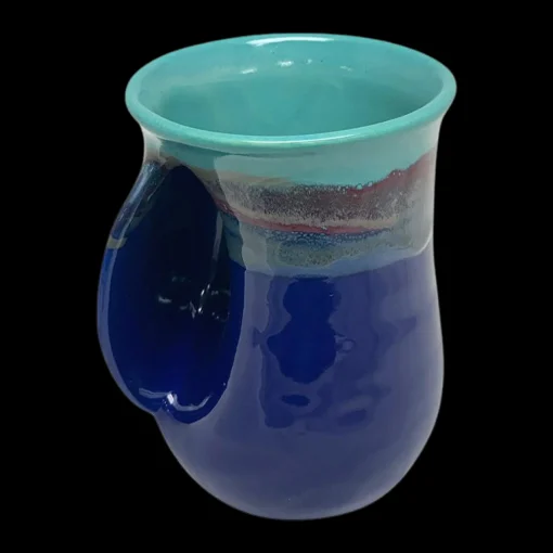 Outlet Clay in Motion Handwarmer Mug Mystic Waters - Left Handed ${1}