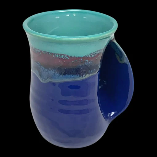 New Clay in Motion Handwarmer Mug Mystic Waters - Right Handed ${1}