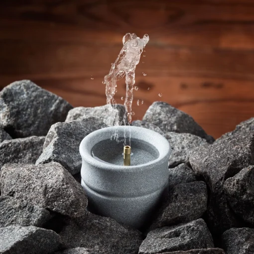 Outlet Hukka Sauna Soapstone Water Fountain / Scent Diffuser ${1}