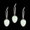 Outlet iittala Green Glass Egg Ornaments (Set of 3) ${1}