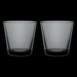 Clearance iittala Kartio Dark Grey Medium Tumbler (Set of 2) ${1}