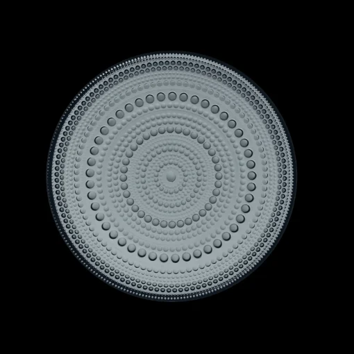 Clearance iittala Kastehelmi Dewdrop Dark Grey Salad Plate ${1}