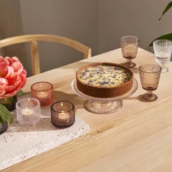 Outlet iittala Kastehelmi Dewdrop Clear Small Cake Stand ${1}