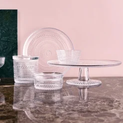 Fashion iittala Kastehelmi Dewdrop Clear Salad Plate ${1}