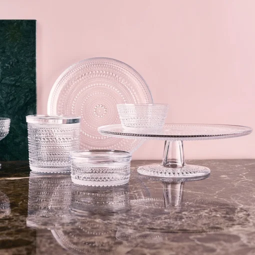 Fashion iittala Kastehelmi Dewdrop Clear Salad Plate ${1}