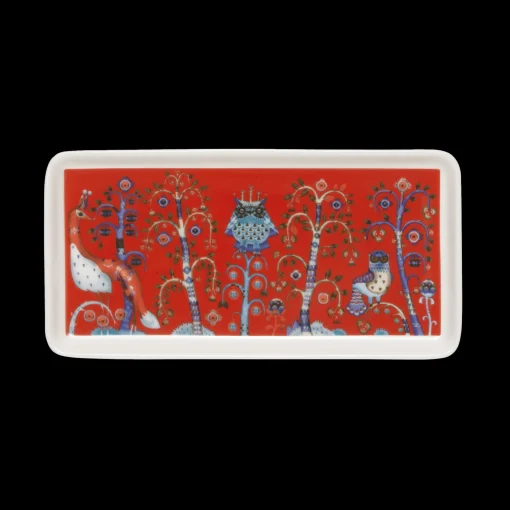 Fashion iittala Taika Red Rectangle Plate ${1}