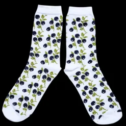 New Jaana Huhtanen Design Jaana Huhtanen Blueberry Cotton Socks, white ${1}