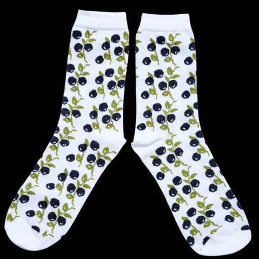 New Jaana Huhtanen Design Jaana Huhtanen Blueberry Cotton Socks, white ${1}