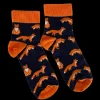 Fashion Jaana Huhtanen Design Jaana Huhtanen Fox Cotton Socks, navy ${1}