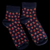 Hot Jaana Huhtanen Design Jaana Huhtanen Strawberry Cotton Socks, navy ${1}