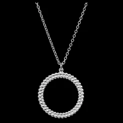 Fashion Kalevala Circle of Light Silver Necklace ${1}