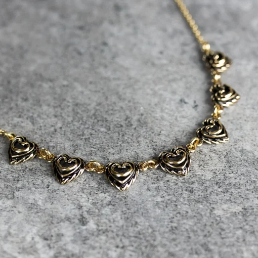 New Kalevala Heart of the House Bronze Necklace ${1}