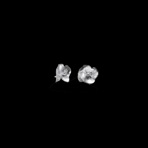 Best Kalevala Summer Night Rose Silver Earrings ${1}