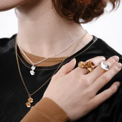 Hot Kalevala Summer Night Rose Bronze Necklace ${1}