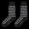 New Marimekko Kasvaa Logo Socks, black/white ${1}