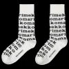 Online Marimekko Kasvaa Logo Socks, white/black ${1}