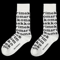 Online Marimekko Kasvaa Logo Socks, white/black ${1}
