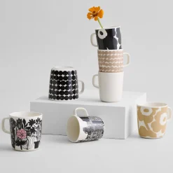 Clearance Marimekko Oiva Mug, white ${1}