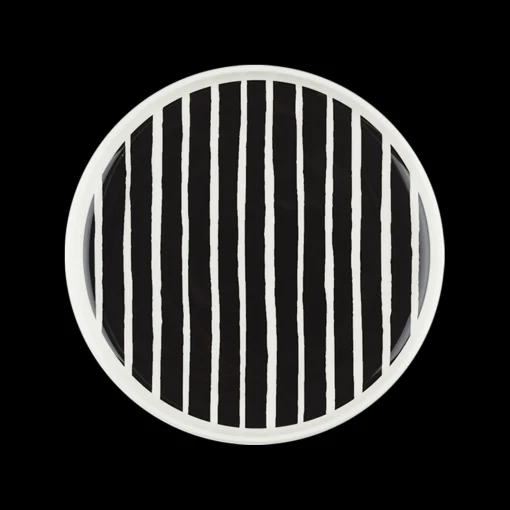 New Marimekko Piccolo Salad Plate, white/black ${1}