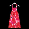 Online Marimekko Pieni Unikko Apron, white/red ${1}