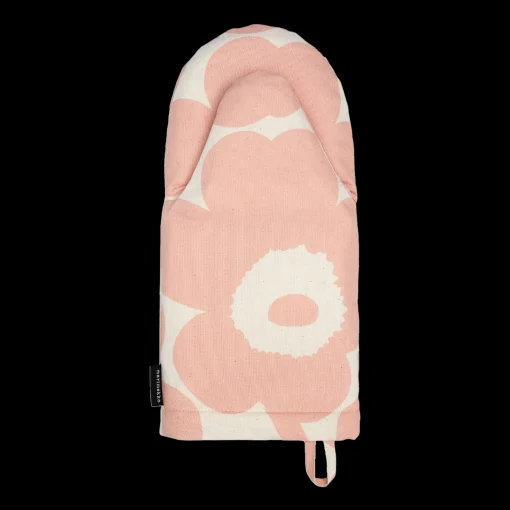 Fashion Marimekko Pieni Unikko Oven Mitten, cotton/peach ${1}