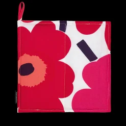 Sale Marimekko Pieni Unikko Pot Holder, white/red ${1}