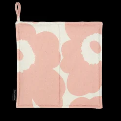 Outlet Marimekko Pieni Unikko Pot Holder, cotton/peach ${1}