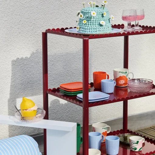 Sale Marimekko Puutarhakutsut Dessert Bowl, white/green/orange ${1}