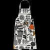 Hot Marimekko Puutarhurin Parhaat Apron, white/black/orange ${1}