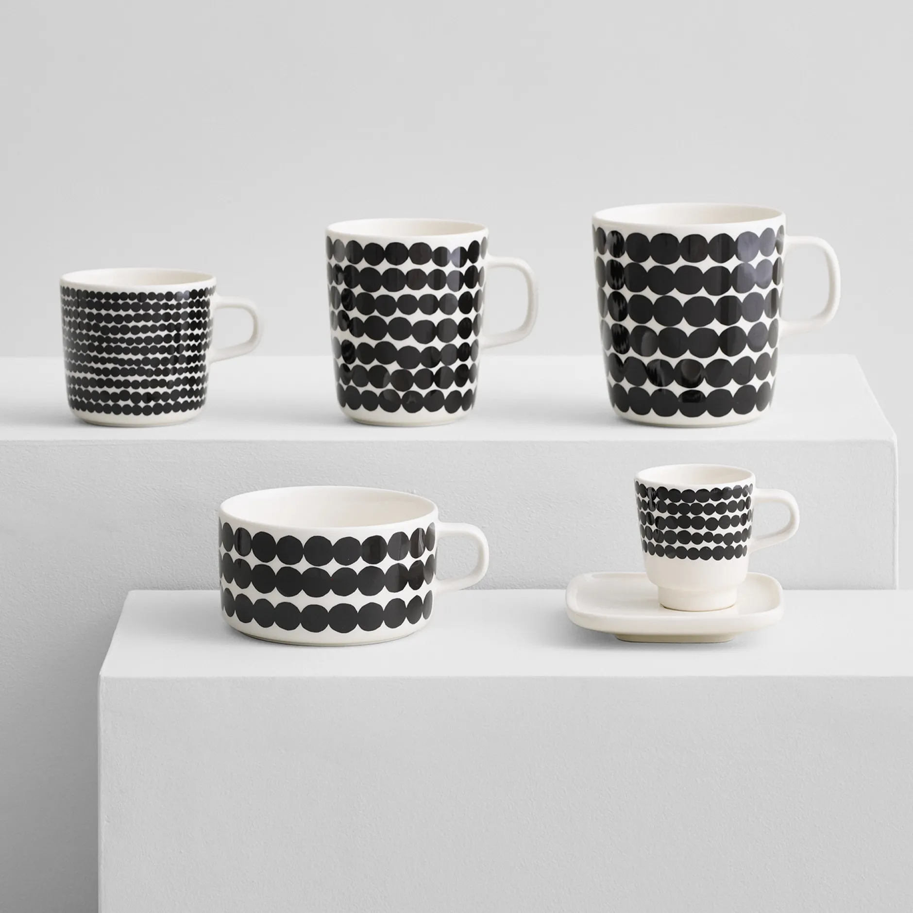 Clearance Marimekko Räsymatto Mug, white/black ${1}