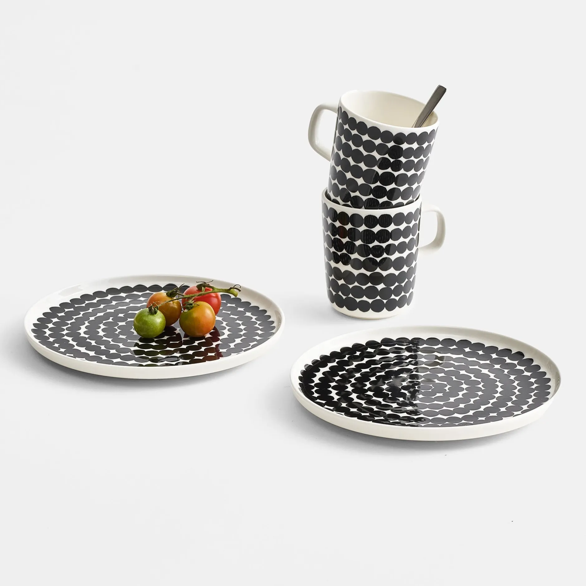 Clearance Marimekko Räsymatto Mug, white/black ${1}