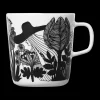 Online Marimekko Siirtolapuutarha Large Mug, white/black/pink ${1}
