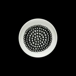 Fashion Marimekko Siirtolapuutarha Sauce Plate, white/black ${1}