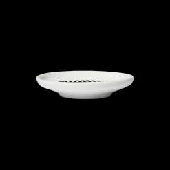Fashion Marimekko Siirtolapuutarha Sauce Plate, white/black ${1}