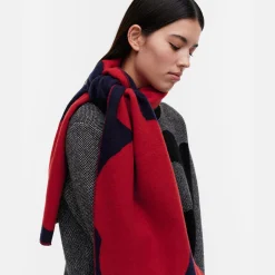 Best Marimekko Sävellys Unikko Scarf, dk.navy/red ${1}