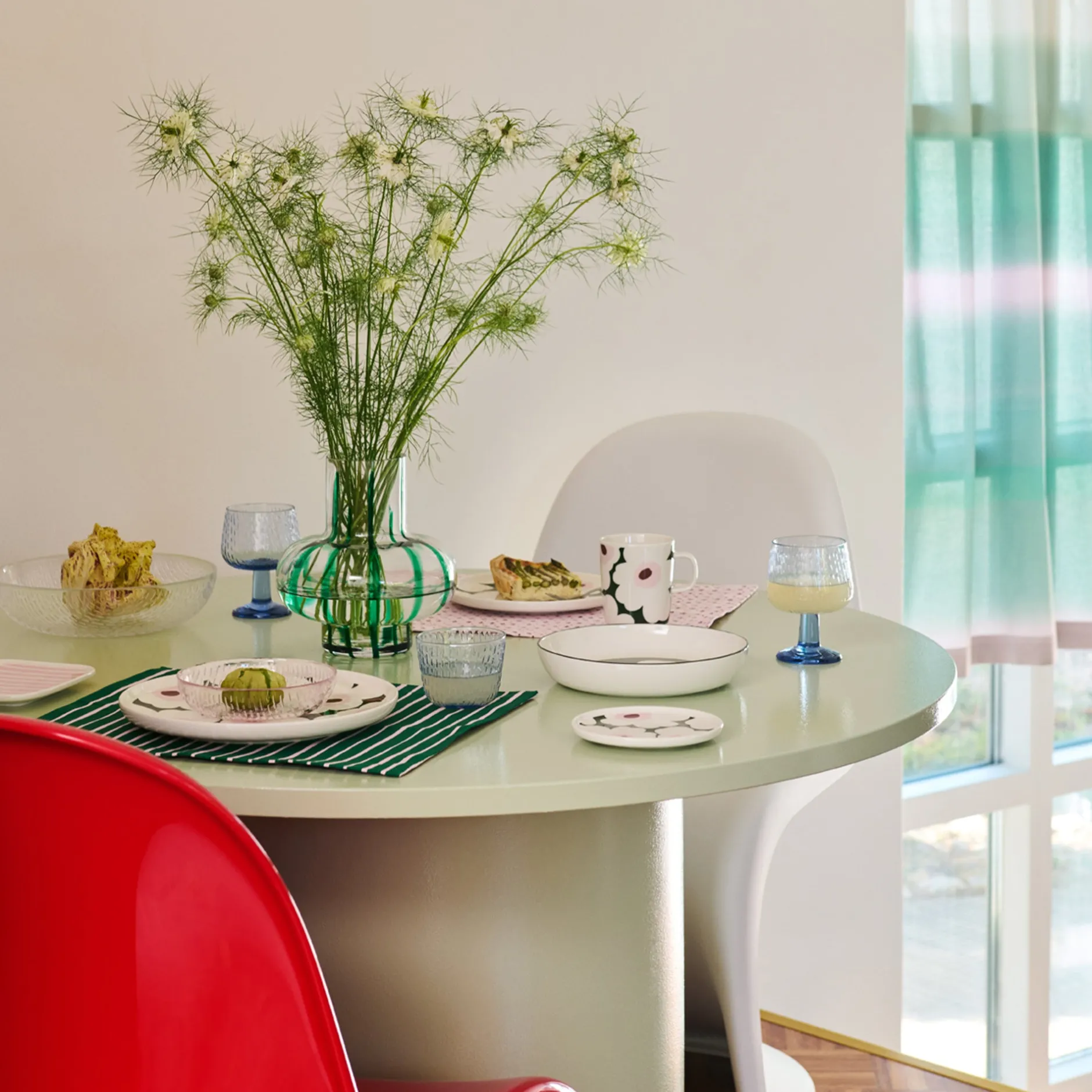 Sale Marimekko Syksy Lavender Glass Goblet ${1}