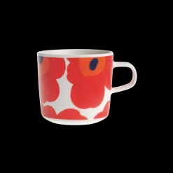 Discount Marimekko Unikko Coffee Cup, white/red ${1}