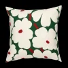 Online Marimekko Unikko Cushion Cover, green/white/pink ${1}