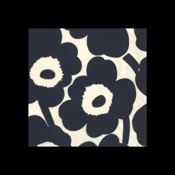 Outlet Marimekko Unikko Dark Blue Cocktail Napkins (20 Pack) ${1}