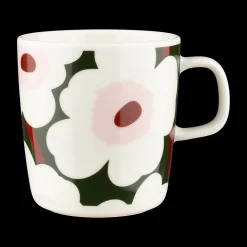 Discount Marimekko Unikko Large Mug, white/green/pink ${1}
