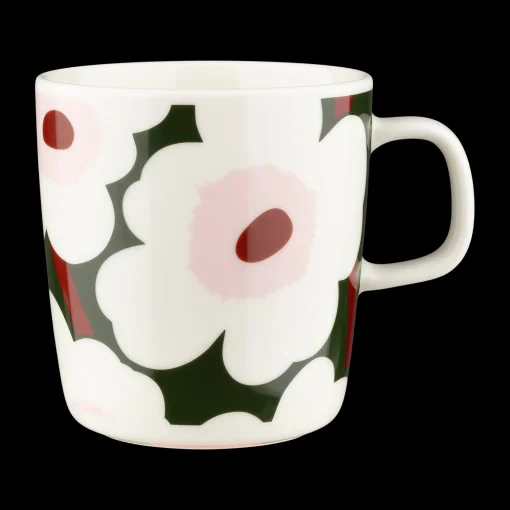 Discount Marimekko Unikko Large Mug, white/green/pink ${1}