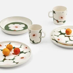 Discount Marimekko Unikko Large Mug, white/green/pink ${1}