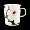 Hot Marimekko Unikko Mug, white/green/pink ${1}