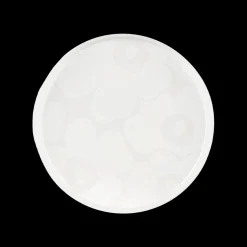 Hot Marimekko Unikko Salad Plate, off-white/white ${1}