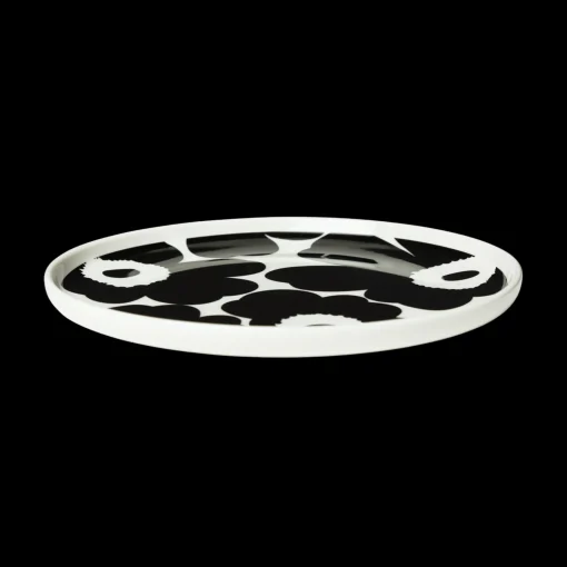 Best Marimekko Unikko Salad Plate, black/white ${1}