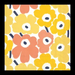 Clearance Marimekko Unikko Shades of Yellow Lunch Napkins (20 Pack) ${1}