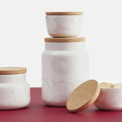 Best Marimekko Unikko Small Jar, off-white/white ${1}