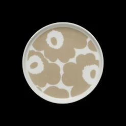 Discount Marimekko Unikko Snack Plate, white/beige ${1}