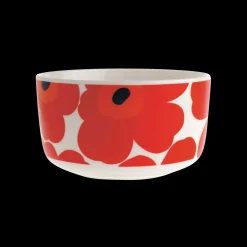 Online Marimekko Unikko Soup / Cereal Bowl, white/red ${1}