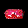 New Marimekko Unikko Tiise Cosmetic Bag, white/red ${1}